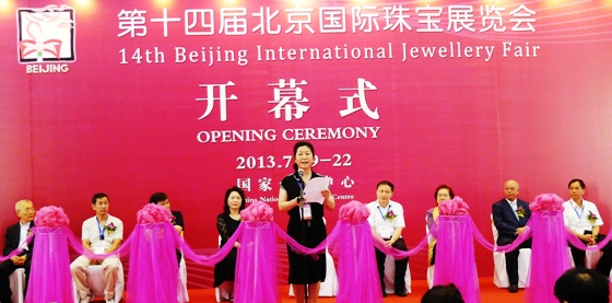 林彬副主任出席2013北京国际珠宝展开幕式并致辞